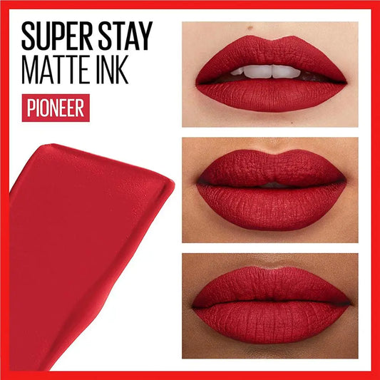 Maybelline Super Stay Matte Ink City Edition 26 colores diferentes lápiz labial líquido maquillaje de labios - pigmentado 16 horas de uso
